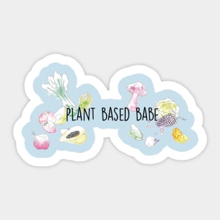 Plant Based Babe Sticker